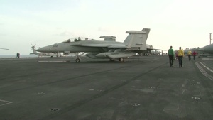Sailors Run on the Flight Deck