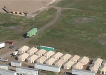 Heli Footage of FEMA Trailers in Minot, ND