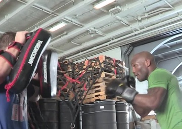 USS George H. W. Bush Sailors Practice Mixed Martial Arts