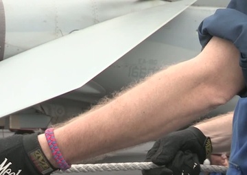 Refueling at Sea Between USS George H. W. Bush and USNS Tippecanoe