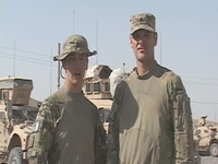 Sgt. Jason Nichols and Pfc. Dominic Sasser