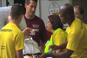 Transferring Patients from Walter Reed before Hurricane Irene Arrives