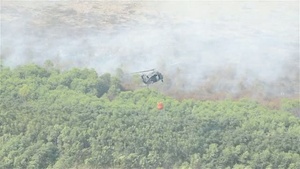 Louisiana National Guard put out marsh fires