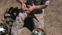 Corpsman reveals contents of his medical bag-package