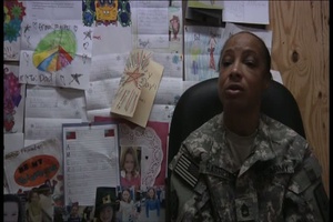 Children's artwork inspires New York Soldiers