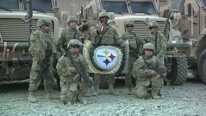 1484th Transportation Soldiers roll for Steelers