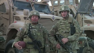 1484th Transportation Company NCOs shout "GO BENGALS"