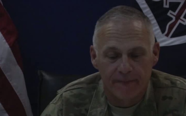 MG. James Terry Video Conference with Watertown, N.Y. Media.
