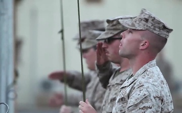 Marines Raise Flags to Remember September 11th, 2001