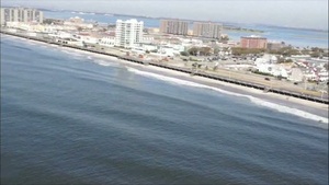 Aerial View of New York Coastal areas after Hurricane Irene