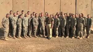 Secretary of the Army and Blackjack Soldiers Shout Out.