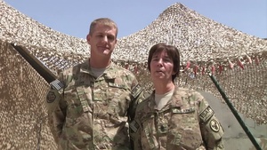 Maj. Darren Luke, 1st Sgt. Deborah Williams