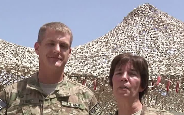 Maj. Darren Luke, 1st Sgt. Deborah Williams