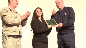 Jennifer Ann Patzner Accepts the Family Member of the Year Award