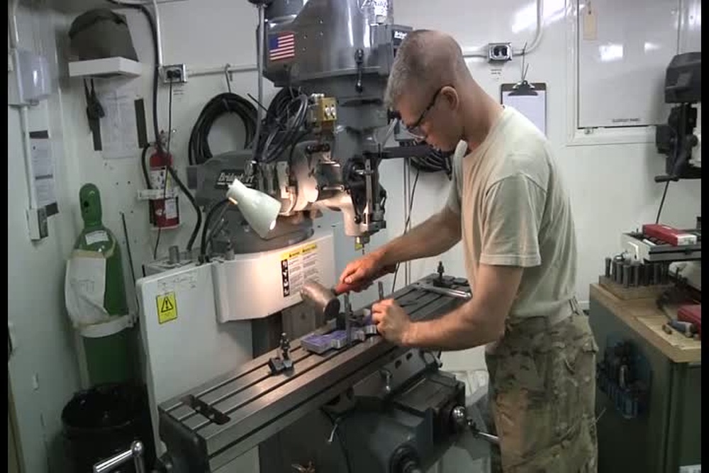 DVIDS Video Army Machine Shop Fabricates Essential Parts To Support