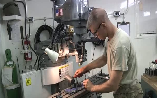 Army Machine Shop Fabricates Essential Parts To Support Aviation Brigade In Afghanistan.