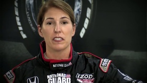 Kentucky Guardsman Maj. Bobbie Jo Mayes teams up with National Guard Indy Driver JR Hildebrand