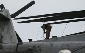 3rd Marine Aircraft Wing Boards the USS Bonhomme Richard