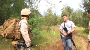 AMERCAL Foot Patrols and Mock Ambush Training on Marine Corps Base Hawaii, Kaneohe Bay