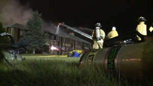 JBER Firefighters Respond to Fire
