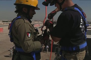 Firefighter Rappel Training