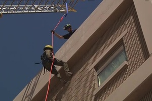 Firefighter Rappel Training
