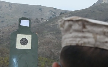 I MEF Marines practice pistol marksmanship