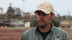 An Instructor With the Marine Corps Engineer Center Participates in an Interview