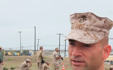 Marine Preparing for an Upcoming Deployment Gives an Interview