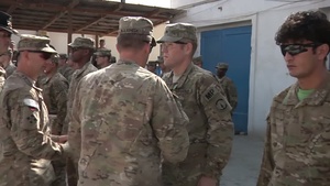 CTF Bison Re-enilistment and Awards Ceremony