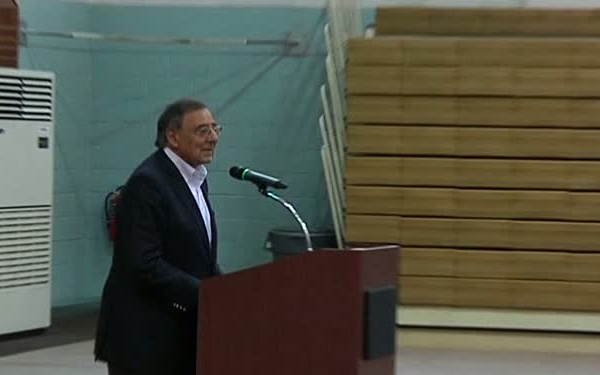 Secretary of Defense Leon E. Panetta Yongsan Town Hall