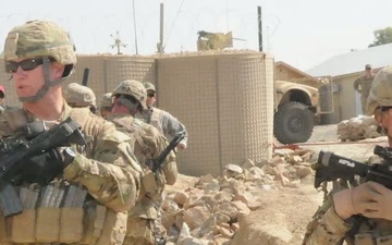 Command Sergeant Major of the Army Reserve Michael D. Schultz in Afghanistan