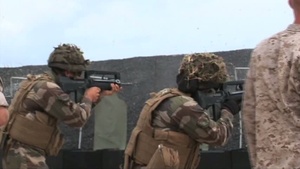 French Soldiers and U.S. Marines Hit the Rifle Range
