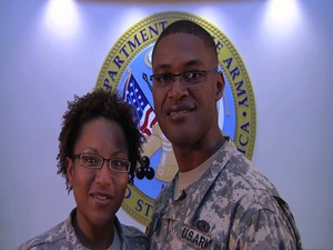 Maj. Vernon Davis and Maj. Daphne Davis