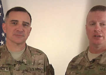 Lt. Gen. Curtis M. Scaparrotti and Command Sgt. Maj. John Troxell