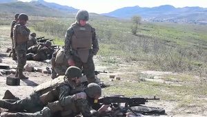 Marines with the Border Advisory Team Particpate in a Weapons Shoot