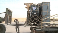 Sather Aerial Porters Assist Cargo at Taji Air Field