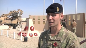 Coalition Forces Hold Rememberance Day Ceremony at Camp Bastion, Afghanistan