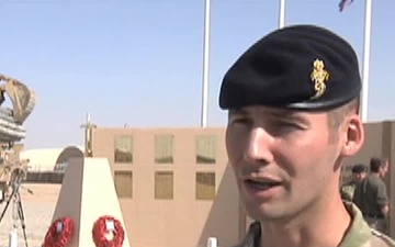 Coalition Forces Hold Rememberance Day Ceremony at Camp Bastion, Afghanistan