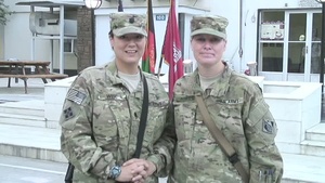 Lt. Col. Terri Wise and Maj. Erica Iverson