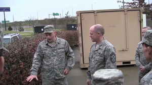 Broll of CMSgt Muncy visiting Kentucky Air National Guard