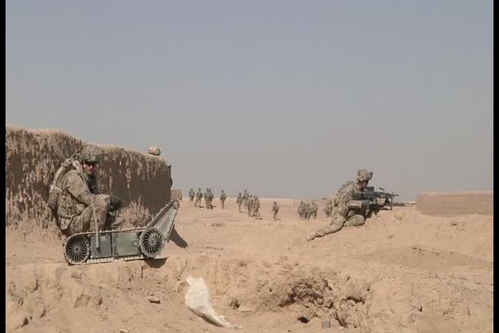 DVIDS - Video - B-Roll Of Sappers Using Throwbot and SUGV Robots