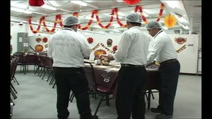 Camp Arifjan Thanksgiving Prep B-roll