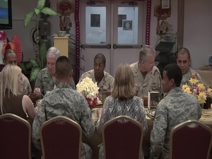 Gen. Douglas Fraser Visits Guantanamo Bay for Thanksgiving