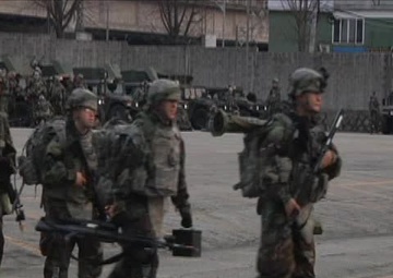 110th Chemical Battalion trains at Camp Stanley, Korea
