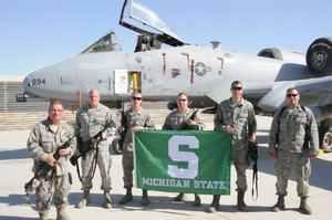 107th AMU Sends Shout Out to Michigan State University