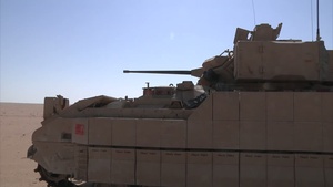 Mustang troops Bradley Gunnery training in Kuwait