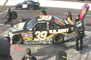 NASCAR Driver Ryan Newman Shows Troop Appreciation