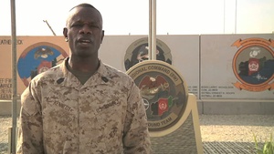 Master Sgt. Kennedy sings National Anthem