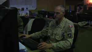 RAW B-Roll-ARRC Personnel on CJOC floor in Kabul Afghanistan